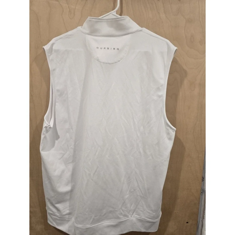 Dunning‎ Golf White Sleeveless Quarter-Zip Top New with Tags Size L